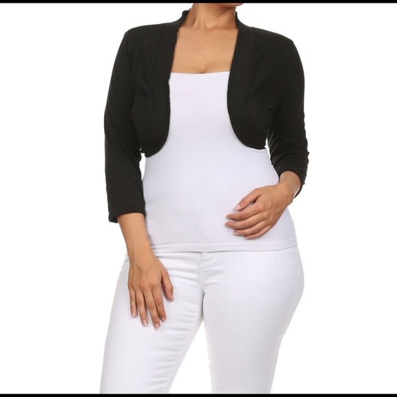 Unbranded Sweaters - Black Shrug Unbranded Sweaters - Black Shrug